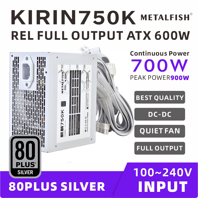 METALFISH KIRIN750K Beyaz Kasa - Power Supply 750W incelemesi ve fiyatı