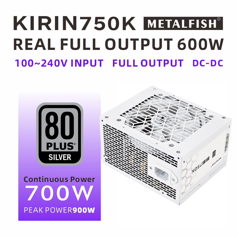 METALFISH KIRIN750K Beyaz Kasa - Power Supply 750W incelemesi ve fiyatı